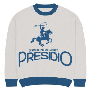 Gray Roping Knitted Crew Neck Sweater